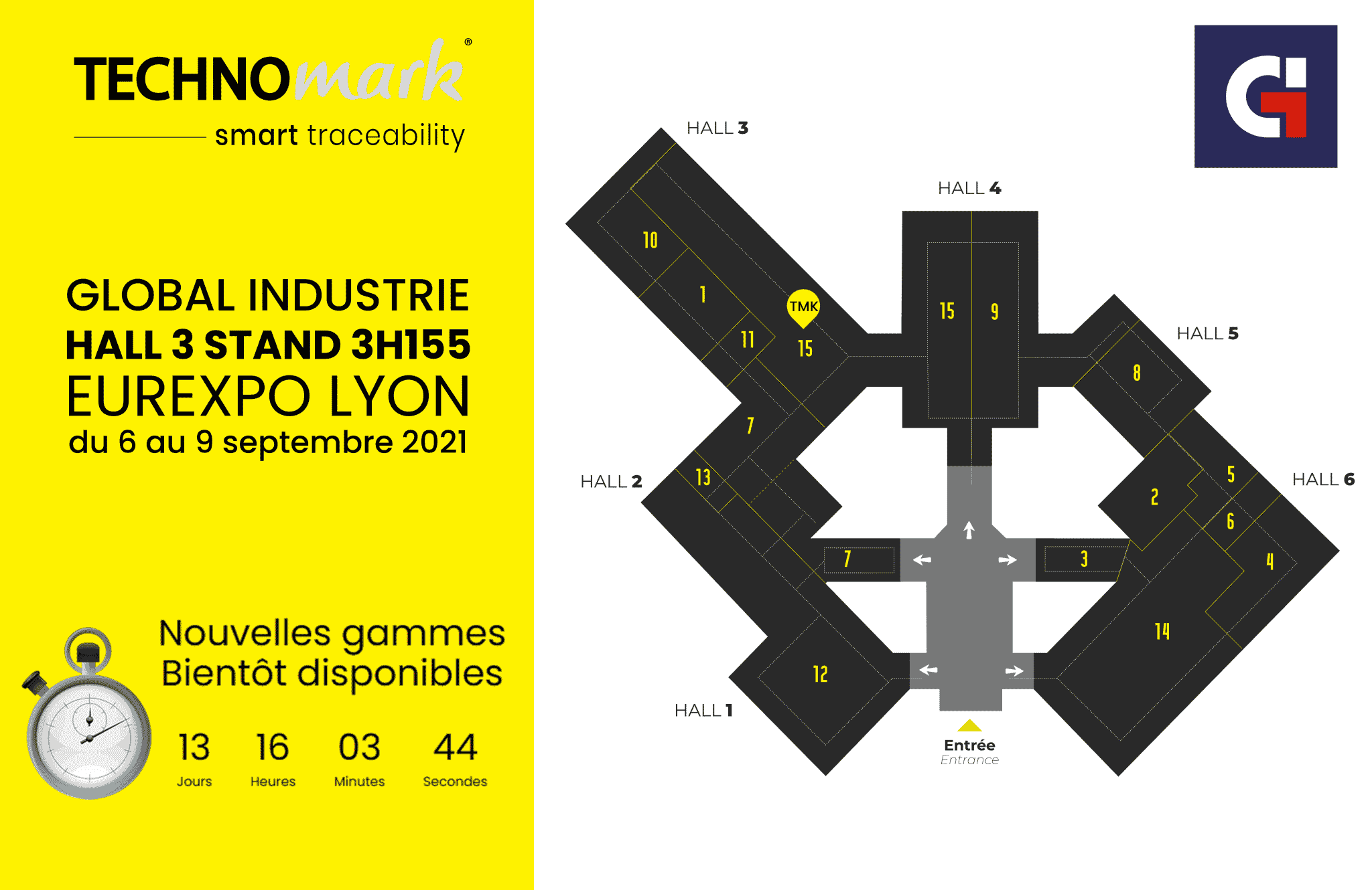 Emplacement stand Technomark Global Industrie 2021