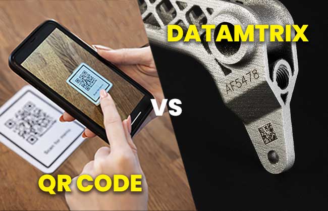 QR code vs Datamatrix marking