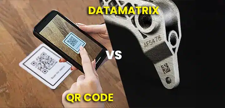 marquage datamatrix vs QR code